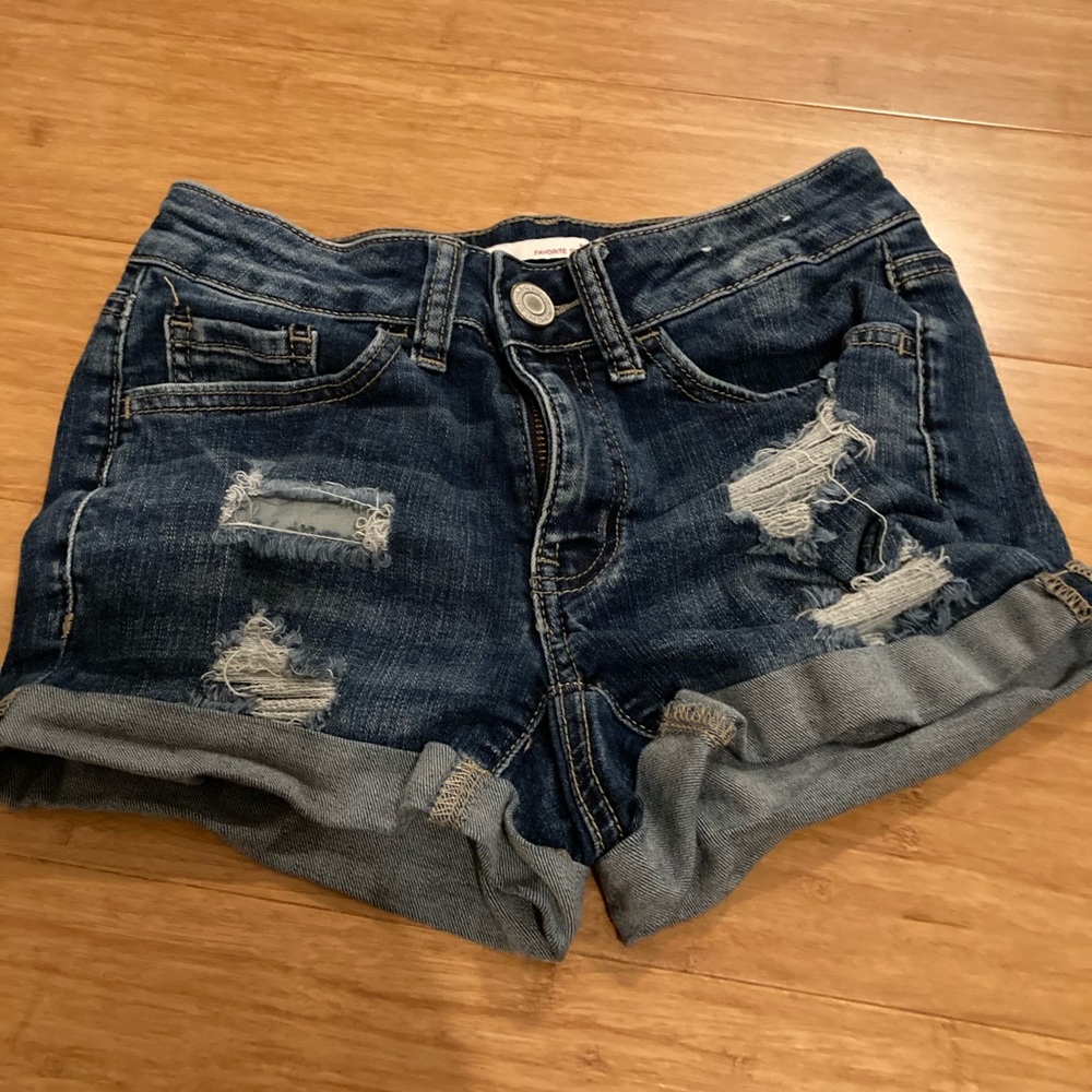 Denim shorts